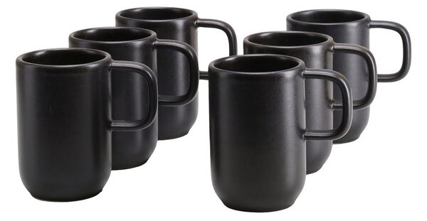 SET SKODELIC ZA KAVO Uno Schwarz 6-delni 300 ml