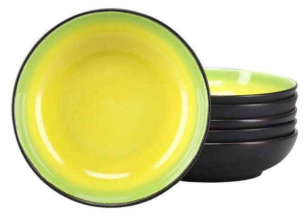 SET GLOBOKIH KROŽNIKOV Hot Green 22/5 cm