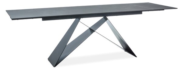 Črna jedilna miza WESTIN I (160-240)X90, raztegljiva