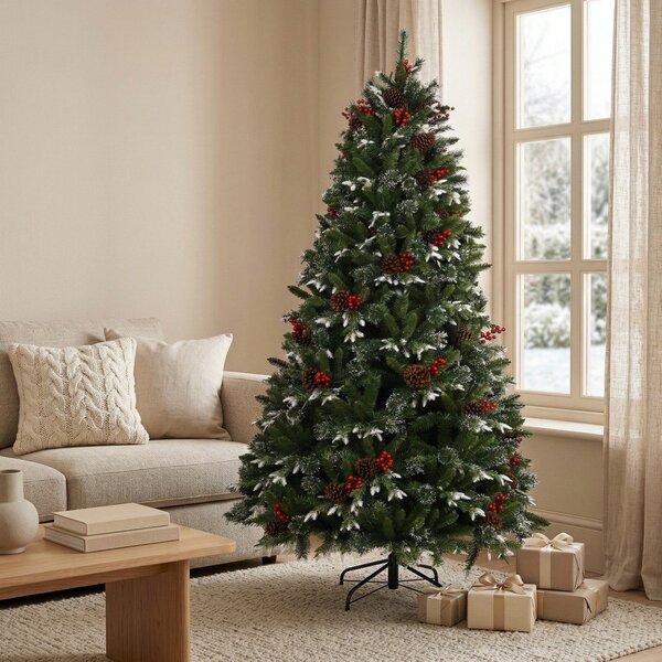 Umetna jelka višina 210 cm Snowy Pine LED – Můj Stromeček