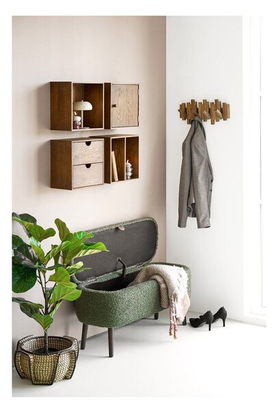 Zelena klop iz tkanine bouclé Harlow – House Nordic