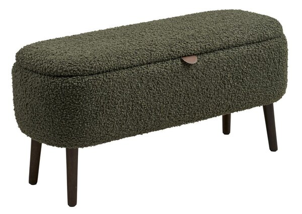 Zelena klop iz tkanine bouclé Harlow – House Nordic