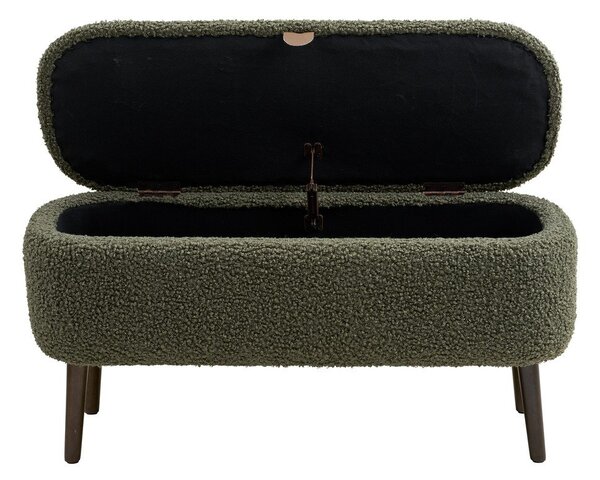 Zelena klop iz tkanine bouclé Harlow – House Nordic
