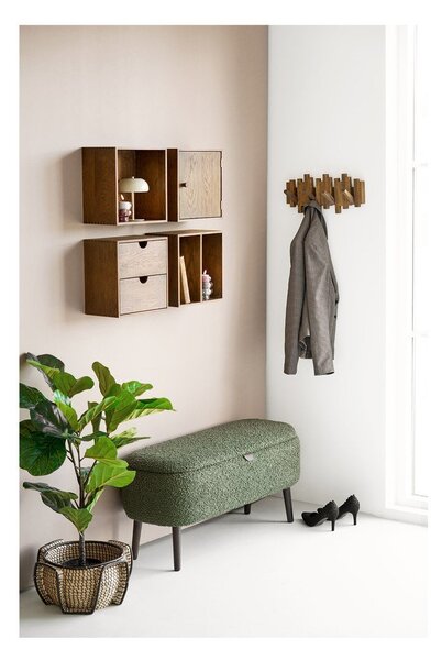Zelena klop iz tkanine bouclé Harlow – House Nordic