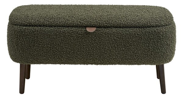Zelena klop iz tkanine bouclé Harlow – House Nordic