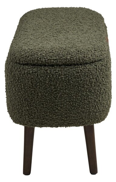 Zelena klop iz tkanine bouclé Harlow – House Nordic