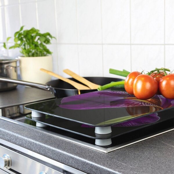 Zaščitne plošče za štedilnik 2 ks iz kaljenega stekla 52x30 cm Iris – Wenko