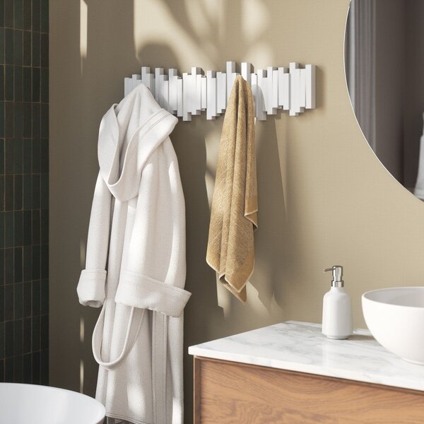 Bel plastičen stenski obešalnik 72 cm Sticks – Umbra