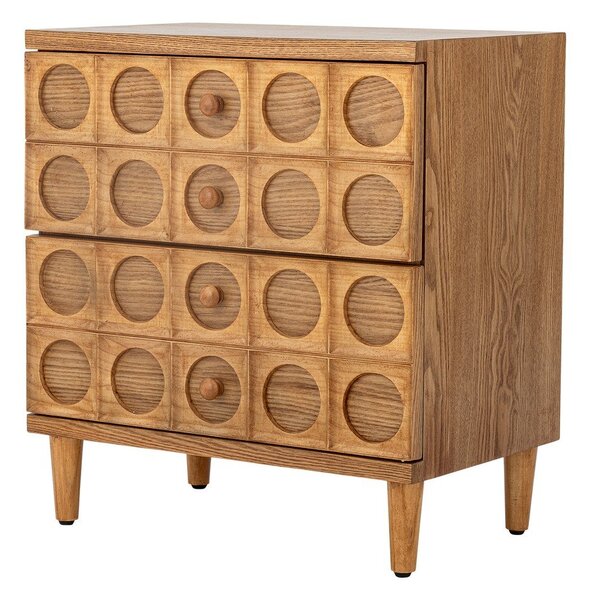 Komoda v dekorju jelke v naravni barvi 56x61x35 cm Vester – Bloomingville