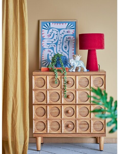 Komoda v dekorju jelke v naravni barvi 56x61x35 cm Vester – Bloomingville