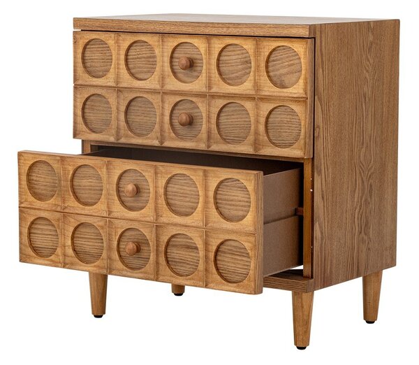 Komoda v dekorju jelke v naravni barvi 56x61x35 cm Vester – Bloomingville