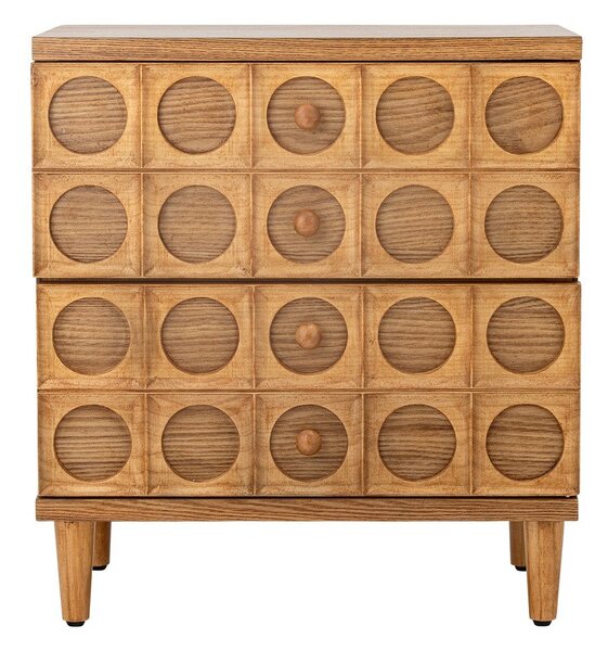 Komoda v dekorju jelke v naravni barvi 56x61x35 cm Vester – Bloomingville