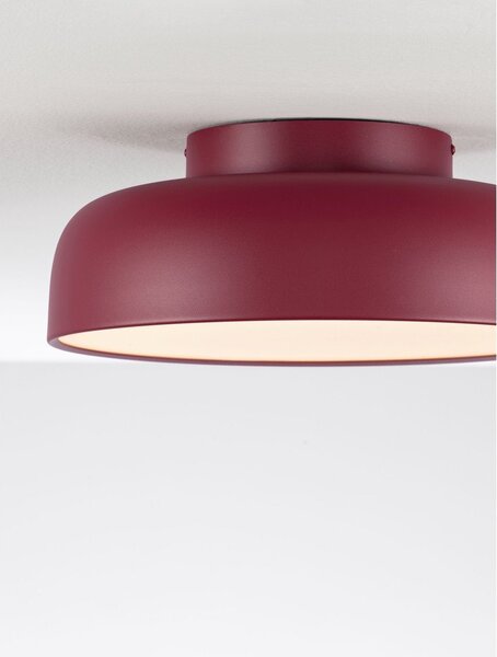 Bordo rdeča aluminijasta LED zatemnitvena stropna svetilka Noelia – Nova Luce