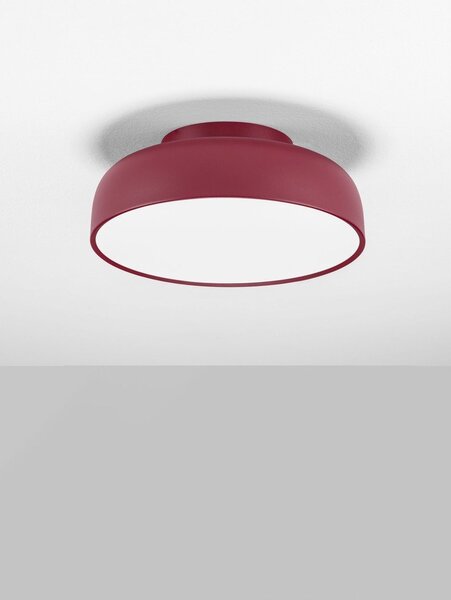 Bordo rdeča aluminijasta LED zatemnitvena stropna svetilka Noelia – Nova Luce