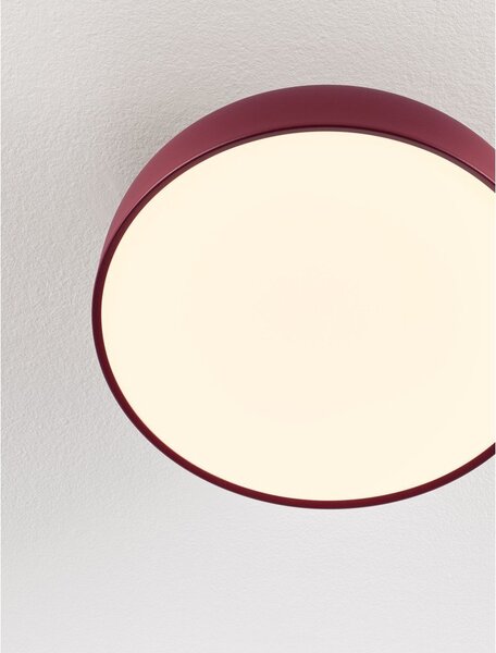 Bordo rdeča aluminijasta LED zatemnitvena stropna svetilka Noelia – Nova Luce