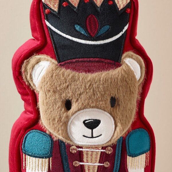 Okrasna blazina z božičnim motivom 20x30 cm Christmas Nutcracker Bear – Catherine Lansfield