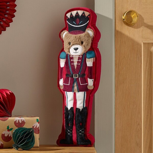 Okrasna blazina z božičnim motivom 20x30 cm Christmas Nutcracker Bear – Catherine Lansfield