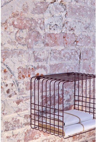 Bordo rdeča večnivojska kovinska polica 38 cm Store-It – Mette Ditmer Denmark