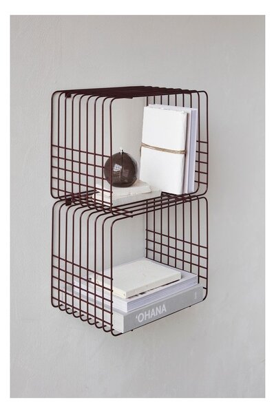 Bordo rdeča večnivojska kovinska polica 38 cm Store-It – Mette Ditmer Denmark