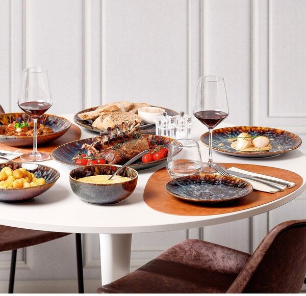 Rjava porcelanasta skodelica za kapučino 200 ml Resto – BonBistro
