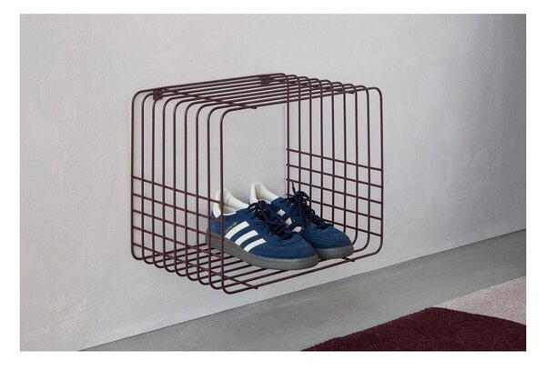Bordo rdeča večnivojska kovinska polica 38 cm Store-It – Mette Ditmer Denmark