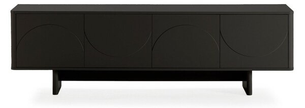 Črna TV omarica 180x55x40 cm Solei – MOME