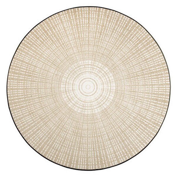 RAVNO TKANA PREPROGA Cascara Beige 145/145 cm potiskano bež