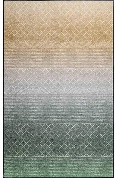 RAVNO TKANA PREPROGA Green Desert 115/175 cm potiskano siva, zelena, bež
