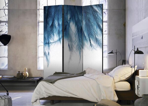 Artgeist Paravan Sapphire Feathers, 3-Delni, Dvostranski