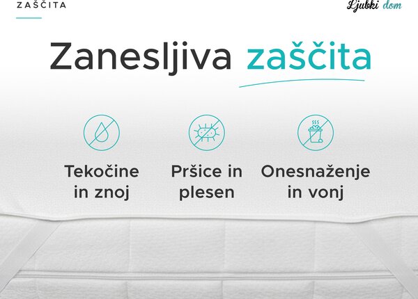 Nepremočljivi zaščitnik za vzmetnico FROTIR za posteljico 60 x 120 cm