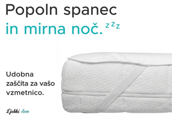 Nepremočljivi zaščitnik za vzmetnico FROTIR za posteljico 60 x 120 cm