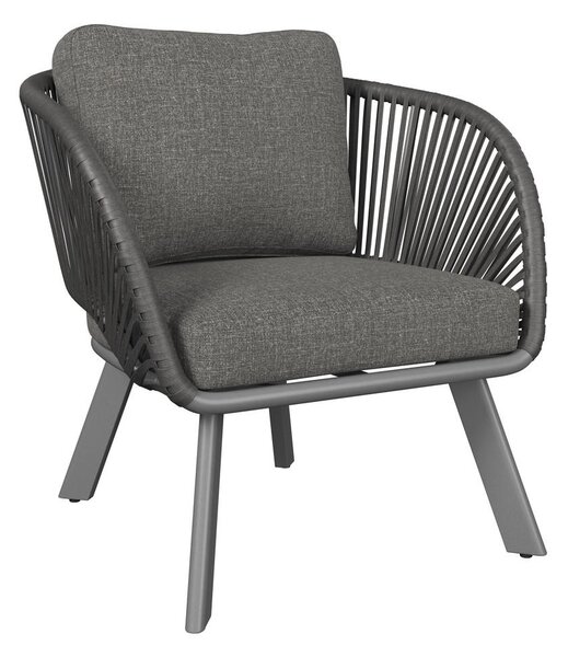 LOUNGE NASLANJAČ tkanina aluminij