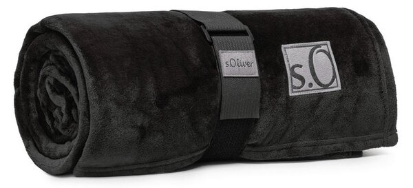 DEKORATIVNA ODEJA UNI 150/200 cm črna