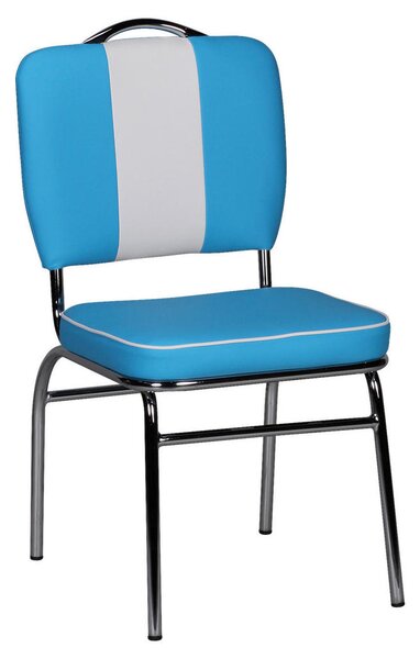 STOL, umetna masa modra, bela