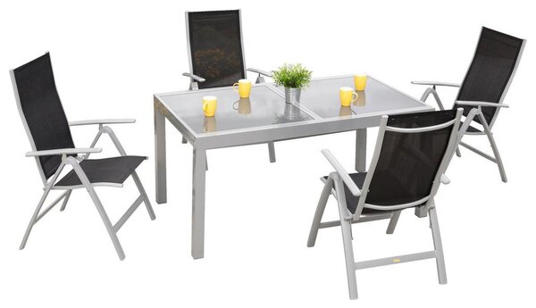 Gardenson Vrtna Garnitura Carrara, 5-Delno, Črna