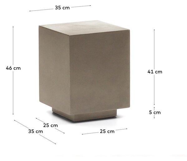 Vrtna mizica 35x35 cm Rustella – Kave Home