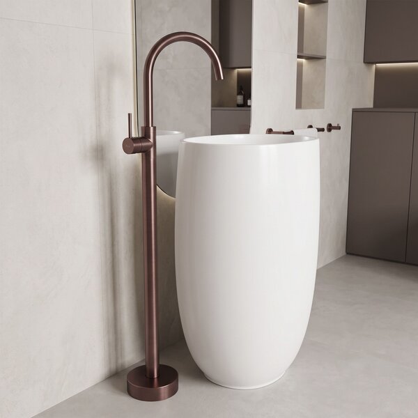 Talna Armatura za Umivalnik Rea Lungo Brush Brown
