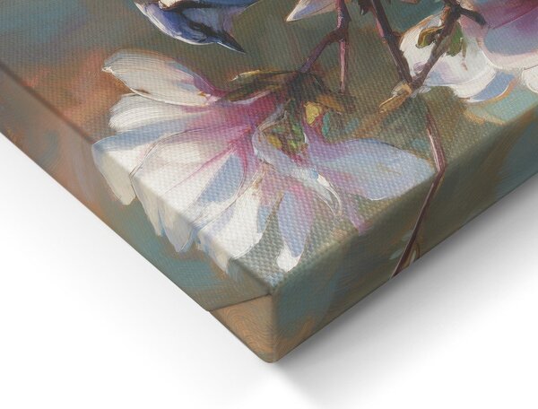 Tiskana slika na platnu 32x32 cm Bluejay & Blossom – Styler