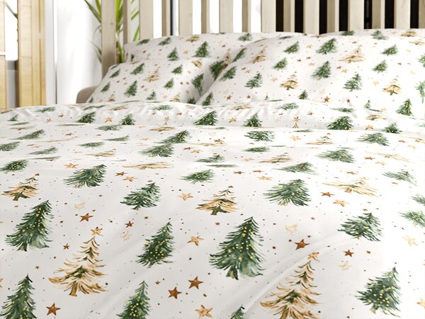 Bombažna posteljnina CHRISTMAS FOREST pisana Dimenzije posteljnine: 70 x 90 cm | 140 x 200 cm