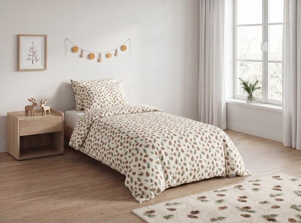 Bombažna posteljnina PINE CONES barvita Dimenzije posteljnine: 70 x 90 cm | 140 x 200 cm