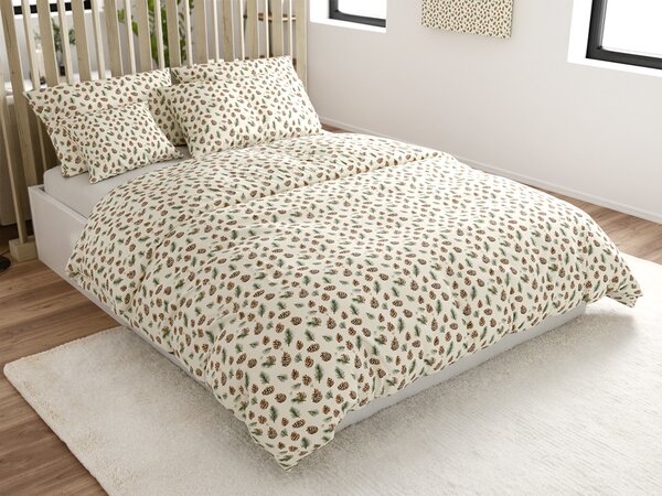 Bombažna posteljnina PINE CONES barvita Dimenzije posteljnine: 70 x 90 cm | 140 x 200 cm