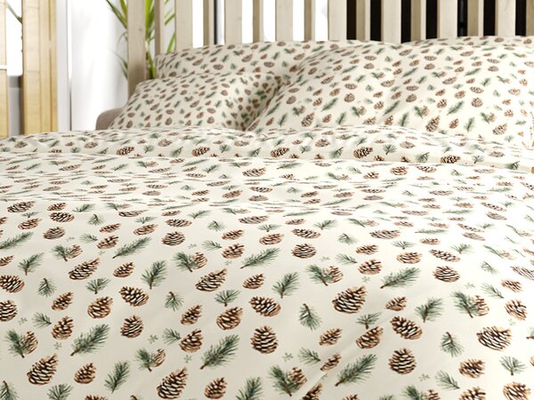 Bombažna posteljnina PINE CONES barvita Dimenzije posteljnine: 70 x 90 cm | 140 x 200 cm