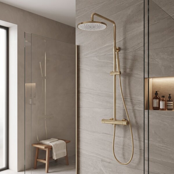 Okrogla tuš glava REA JS-021 Gold