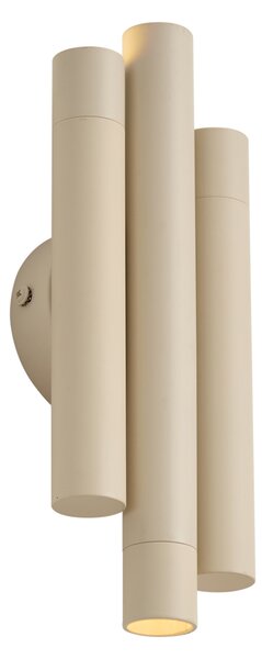 Retro stenska svetilka bež 3-lučna - Pipes