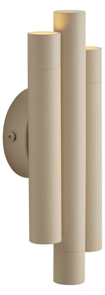 Retro stenska svetilka bež 3-lučna - Pipes