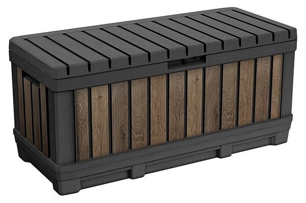 Keter Zaboj za shranjevanje Kentwood Deco (Š x G x V: 128 x 53,6 x 59 cm, Oreh, 350 l)