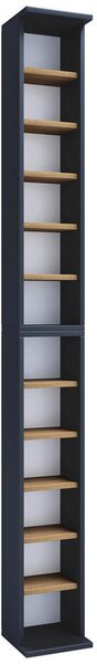 REGAL ZA CD-JE 21/180/20 cm antracit, medeni hrast