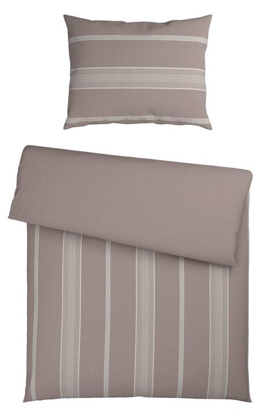 POSTELJNINA REMSA 140/200 cm flanela rjavosiva