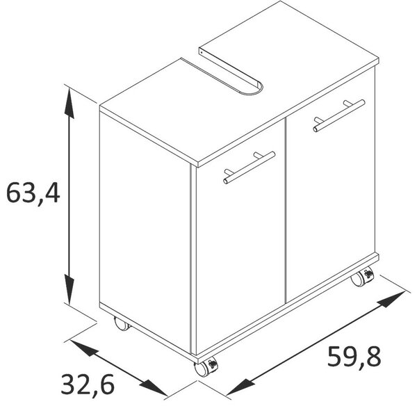 OMARICA ZA POD UMIVALNIK 60/63,4/32,6 cm