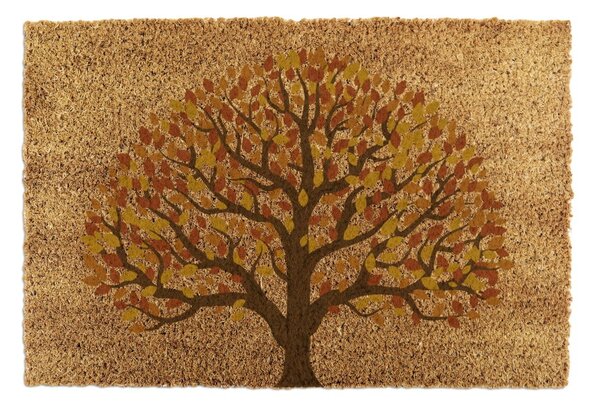Predpražnik iz kokosovih vlaken 40x60 cm Autumnal Tree of Life – Artsy Doormats
